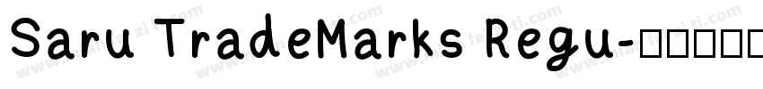 Saru TradeMarks Regu字体转换